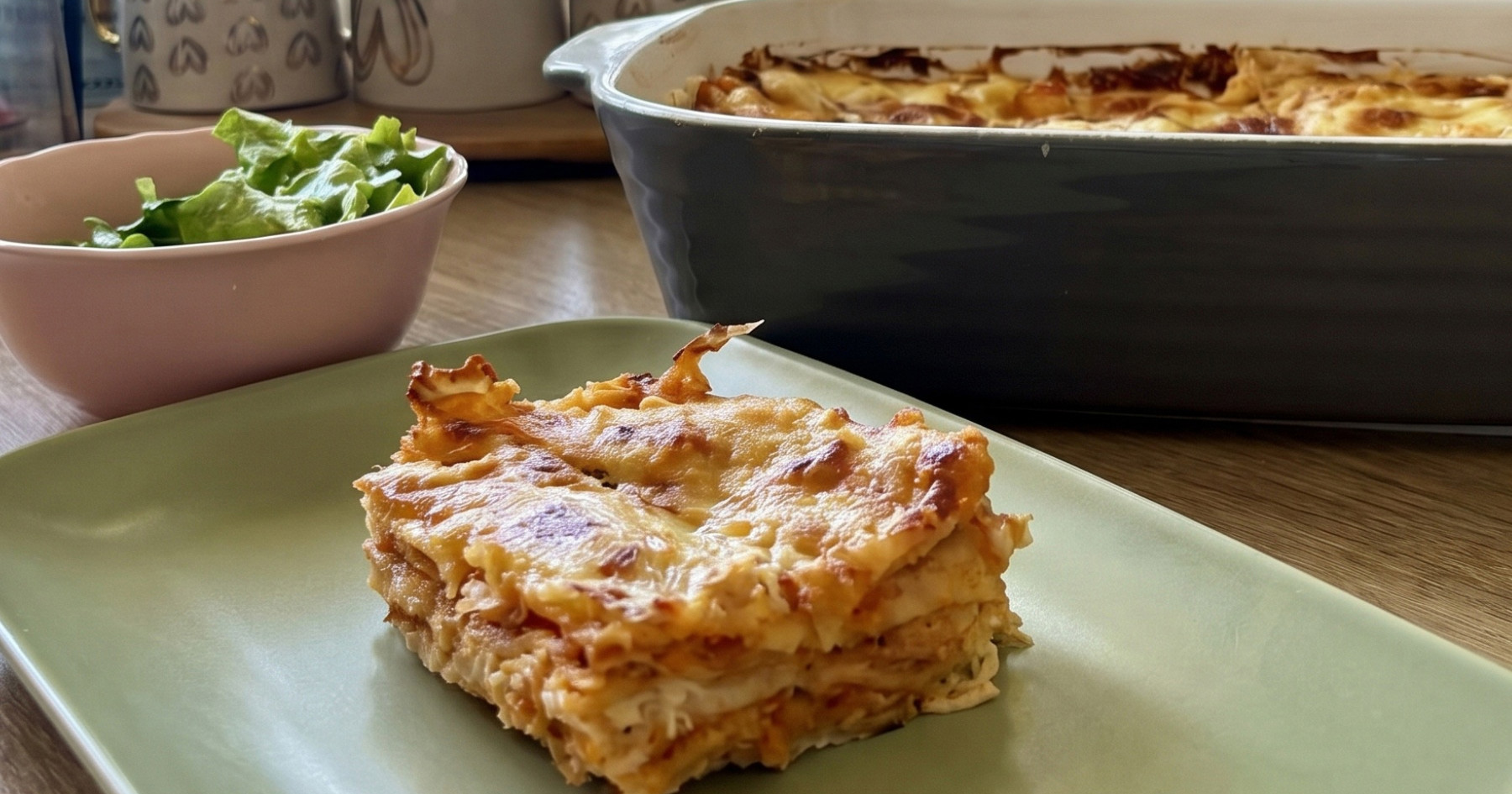 Mlinci s piletinom i sirom u stilu lazanja. "Još bolje od lazanja", tvrdi čitateljica