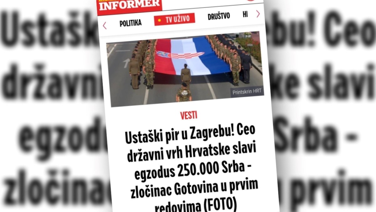 Što srpski mediji pišu o mimohodu u Zagrebu
