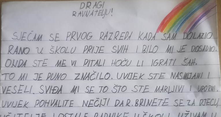 Osnovnoškolac iz Bregane napisao pismo ravnatelju. Vrijedi ga pročitati