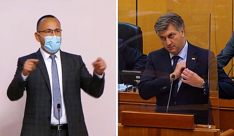 VIDEO Zbog mobitela se posvađali Zekanović i Plenković u saboru, pogledajte snimku