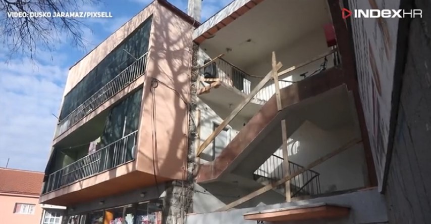 VIDEO Urušila se stambena zgrada u Kninu