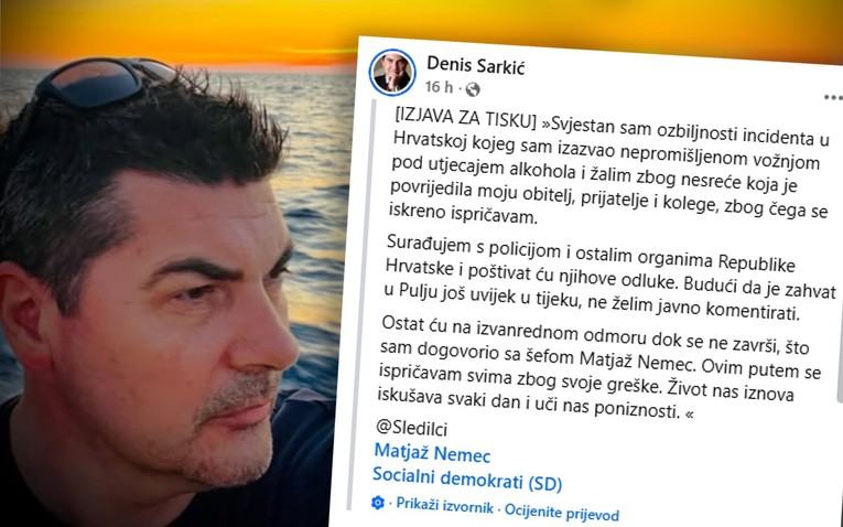 Slovenski političar u Puli vozio s 2.26 promila i krivotvorenom vozačkom. Ispričao se