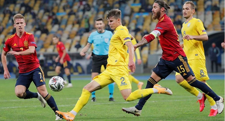 UKRAJINA - ŠPANJOLSKA 1:0 Golčina za senzaciju i veliku gužvu u eliti Lige nacija