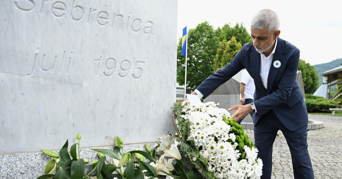 Gradonačelnik Londona odao počast žrtvama Srebrenice