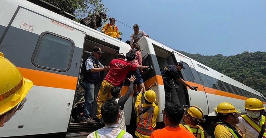 Broj poginulih u željezničkoj nesreći na Tajvanu raste, sad ih je najmanje 48