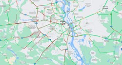 Ovo je Google Traffic iz Kijeva, ceste na zapadu grada su u kaosu