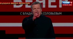 VIDEO Putinov voditelj urla u emisiji: Zelenskij, ti si jeftini vrag. Proklinjem te