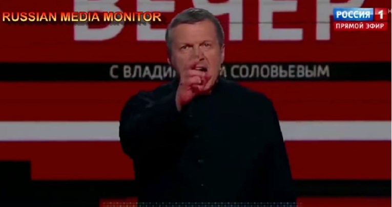 VIDEO Putinov voditelj urla u emisiji: Zelenskij, ti si jeftini vrag, sotona