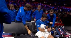 VIDEO Federer završio karijeru pa Đokoviću dodavao vodu