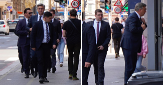 FOTO Pogledajte kako se Plenković upicanio gledajući se u izlog prije sjednice HDZ-a