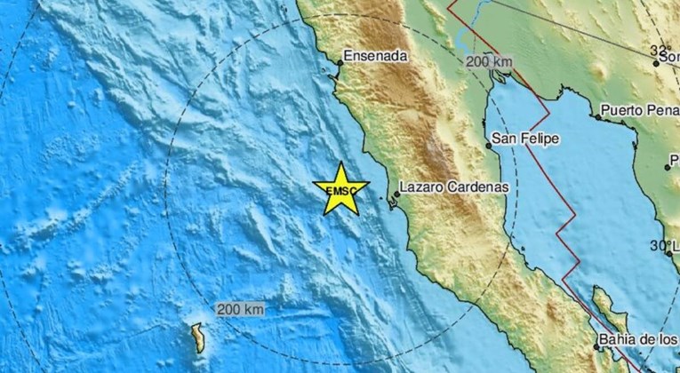 Potres magnitude 6.2 kod obale Meksika