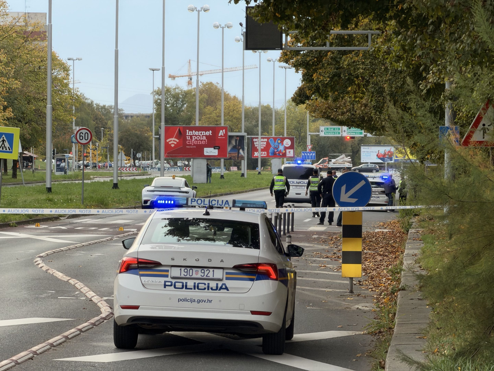 FOTO Sudarili se Porsche i biciklist u Zagrebu. Biciklist poginuo