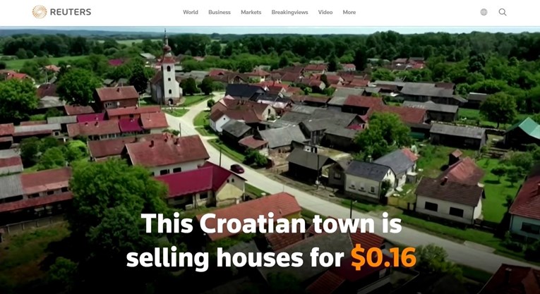 Reuters piše o hrvatskom gradiću: "Kuće se mogu dobiti za manje od dolara"