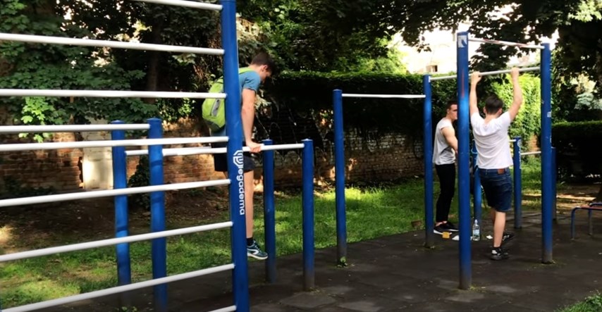 Street workouteri traže pumpe s vodom u zagrebačkim parkovima za vježbanje