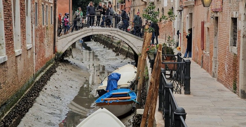 VIDEO Kanali u Veneciji suhi, presušuju rijeke diljem Europe. "Ovo je bez presedana"