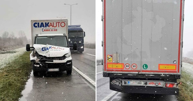 Sudar na A3 kod Zagreba: Kombijem pokušao prestići kamion, nije uspio