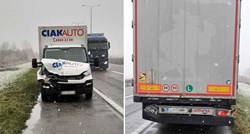 Sudar na A3 kod Zagreba: Kombijem pokušao prestići kamion, nije uspio