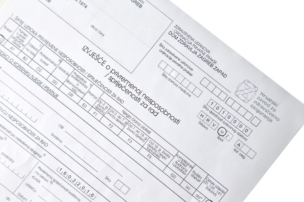 HUP traži reformu bolovanja