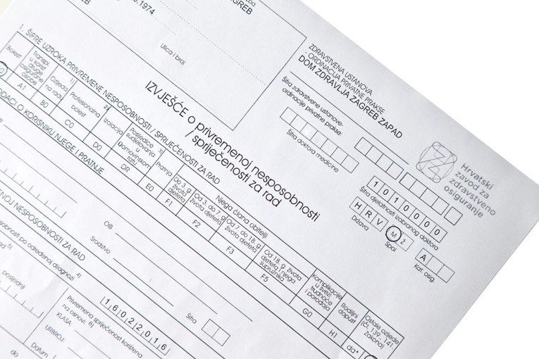 HUP traži reformu bolovanja. "Ovo je dodatno opterećenje i za savjesne radnike"