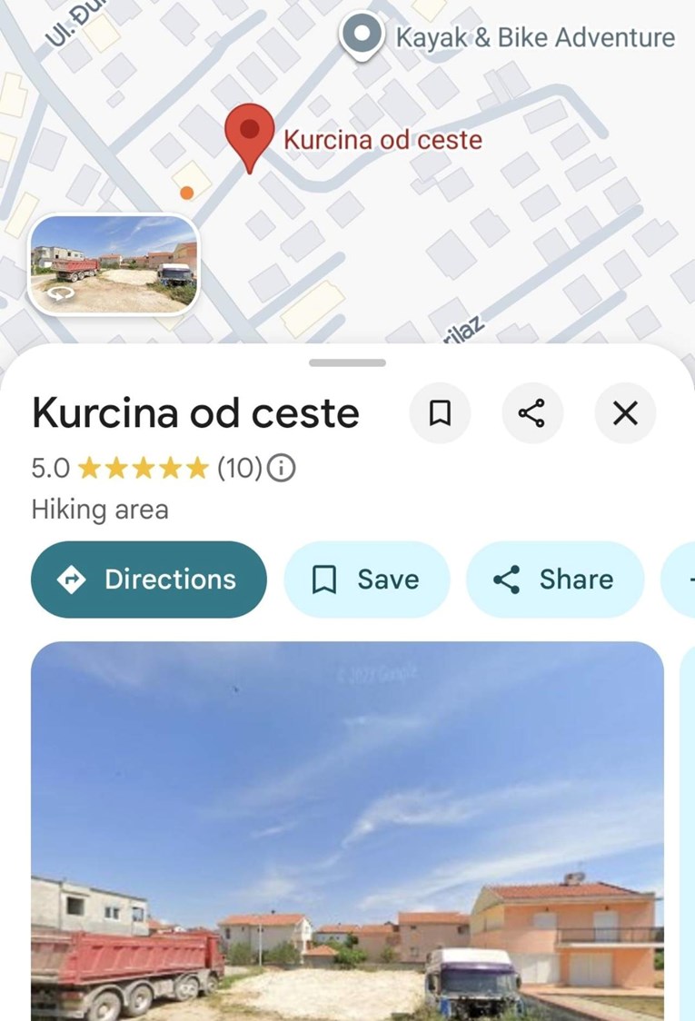 Zadrani se smiju novom nazivu jedne svoje ulice na Googleu: "Kur*ina od ceste"