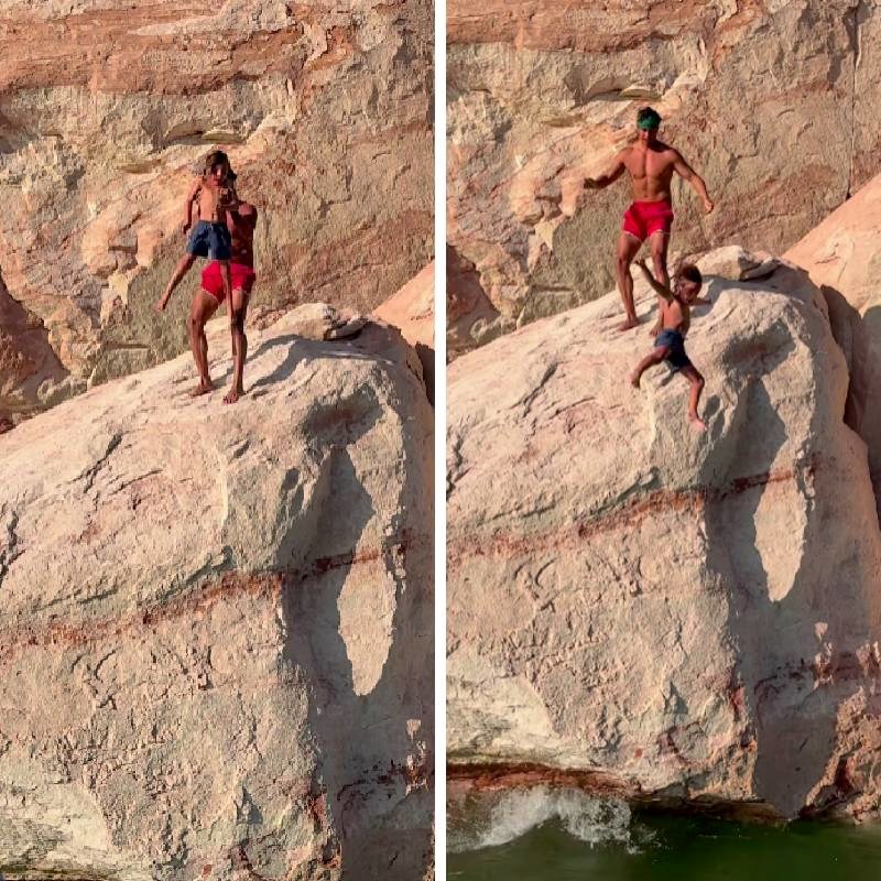 Influencer bacio sina s litice da ga "ohrabri", oglasio se nakon kaosa na mrežama