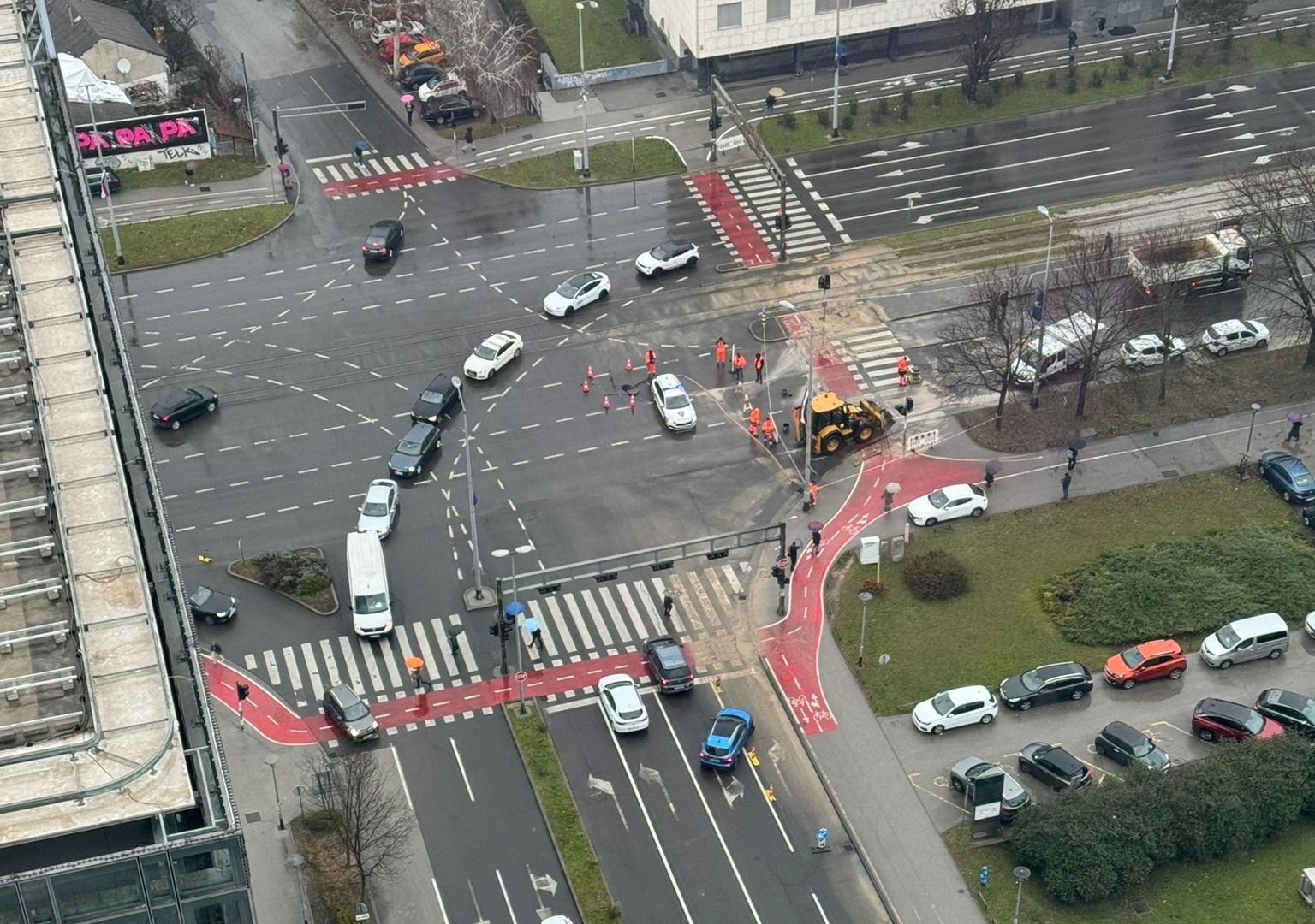 Radovi na križanju u Vukovarskoj trajali do 2 ujutro, tramvaji prometuju normalno