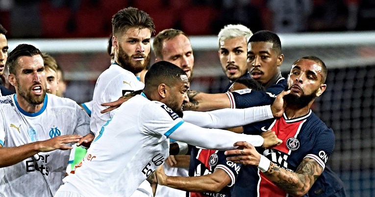 PSG - MARSEILLE 0:1 Pet crvenih i 14 žutih kartona. Neymar rekao sucu da je rasist