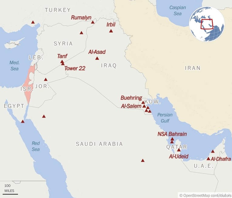 Gdje bi Iran mogao napasti SAD?