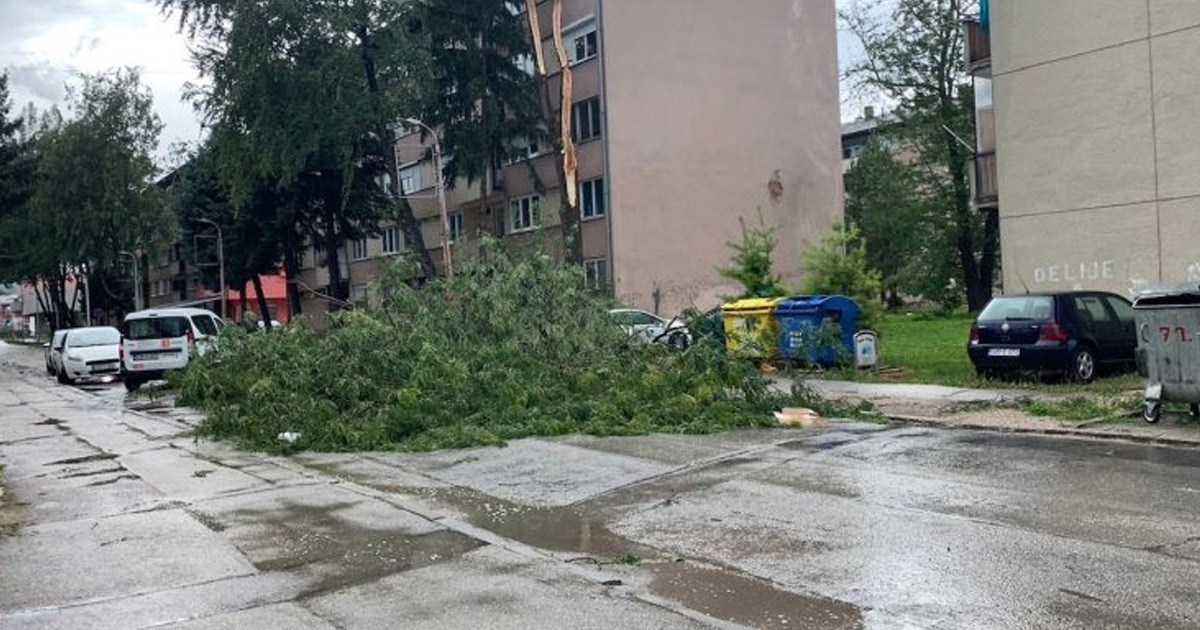 VIDEO Na sjeverozapadu BiH snažno nevrijeme, u cijeloj zemlji paklene vrućine