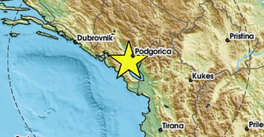 Potres od 3.2 u Crnoj Gori