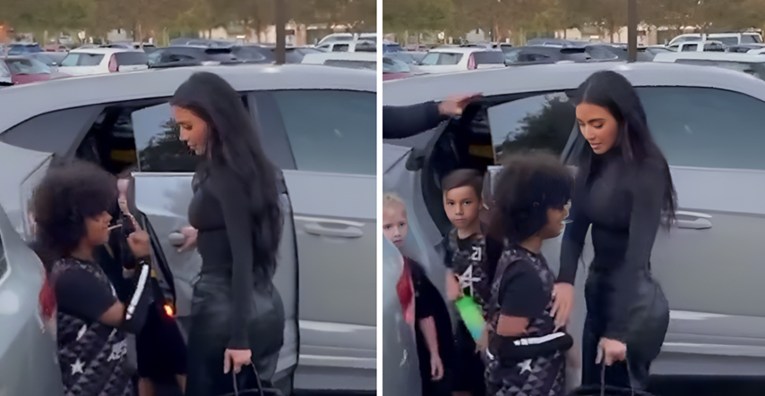 Sin (7) Kim i Kanyea izašao iz auta pa šokirao paparazze. Ljudi pišu: "Isti je otac"