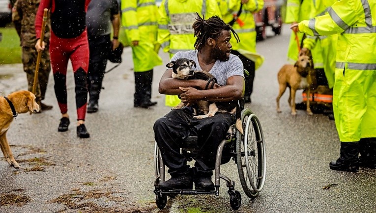 FOTO Ljudi spasili životinje iz uragana na Floridi