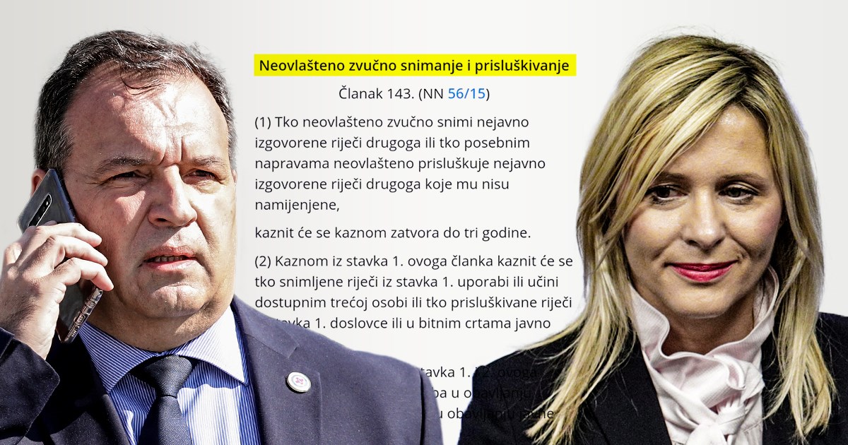 Je li razgovor Beroša i Zadravec bio neovlašteno sniman? Pitali smo pravnike