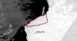 Golema santa leda se odlomila na Antarktici. Nastala pukotina od 14 kilometara