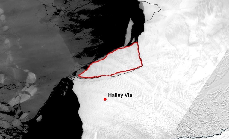 Golema santa leda se odlomila na Antarktici. Nastala pukotina od 14 kilometara