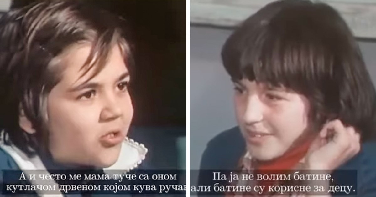 Batine su 1981. godine školskoj djeci bila svakodnevica. Ovaj video je dokaz