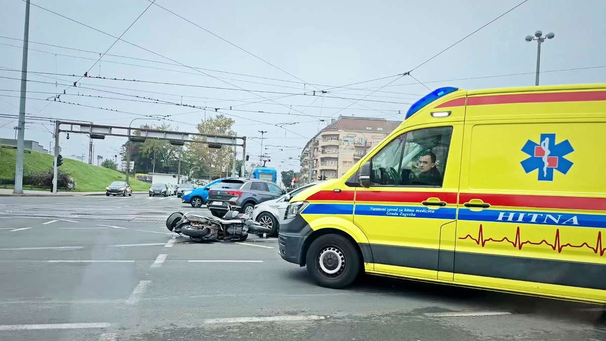 Prometna u Zagrebu na križanju Držićeve i Branimirove