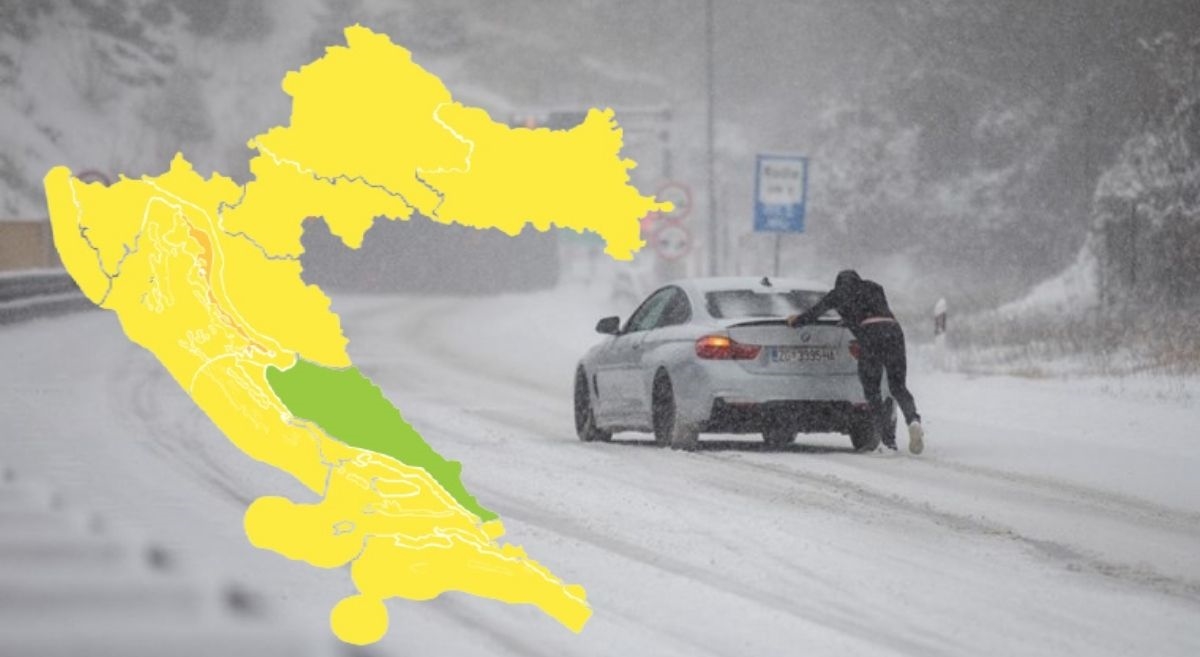 Počela velika promjena, očekuje se jaka bura, moguć i snijeg. Izdan narančasti alarm