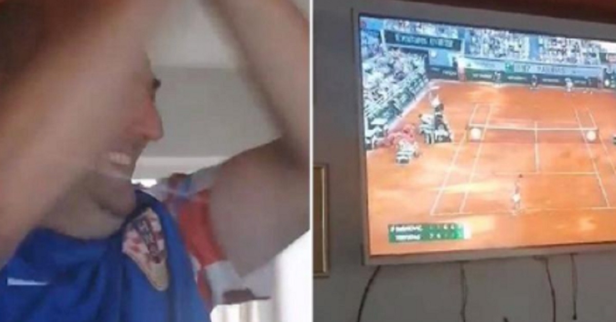 Video koji je oduševio Srbiju. U hrvatskim dresovima žestoko navijali za Đokovića