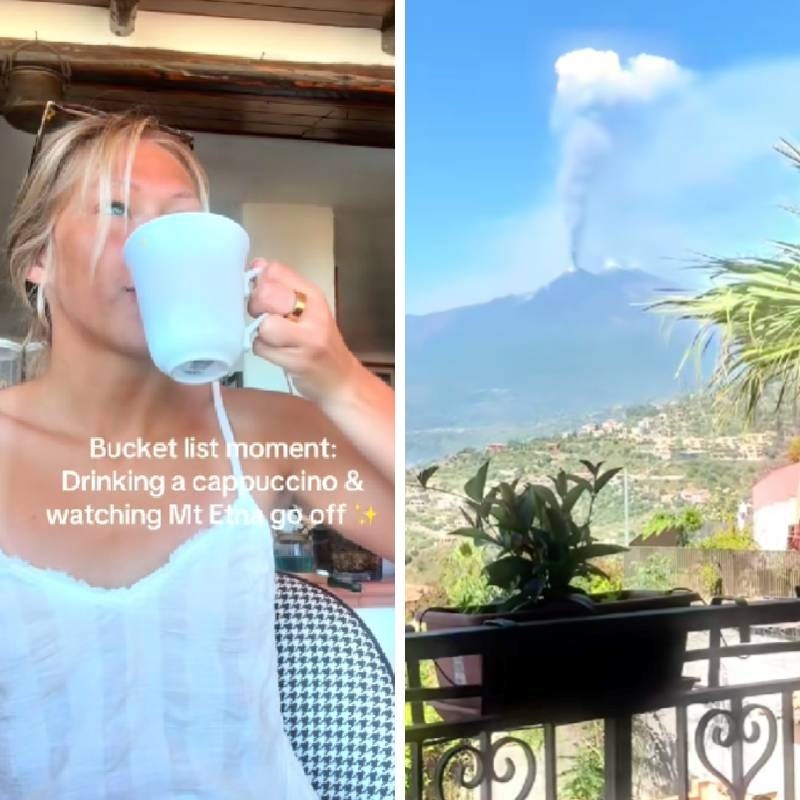 Snimke erupcije Etne preplavile TikTok