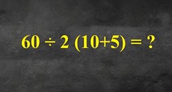 90 posto ljudi ne može riješiti ovaj matematički zadatak. Možete li vi?