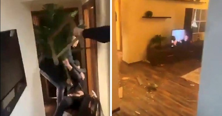 VIDEO Njihov tim vodio je 3:1 pa izgubio 4:3. Demolirali su apartman od bijesa