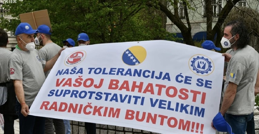 Radnici u BiH prosvjeduju na Praznik rada: "Dosta bahatosti, spremni smo za sukob"