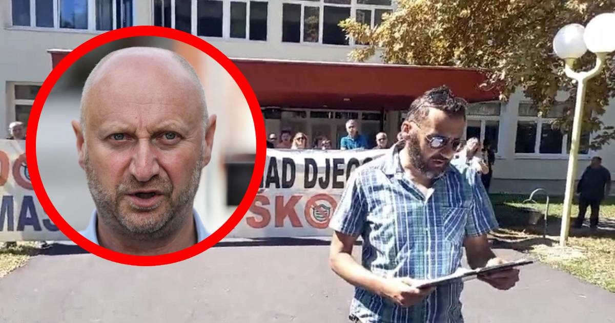 Župan bijesan zbog upada antimaskera u školu. Nazvao ih ruljom, najavljuje zaštitare