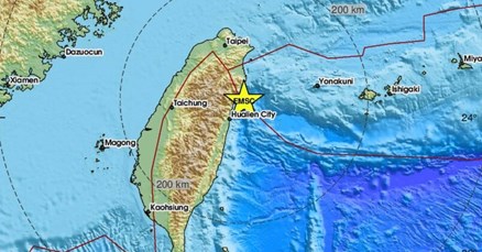 Potres na Tajvanu magnitude 5.8
