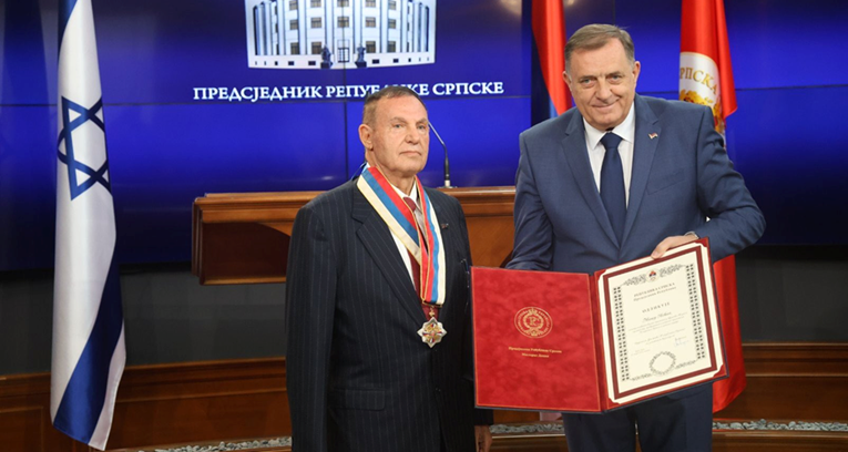 Dodik odlikovao bivšeg zapovjednika izraelske vojske