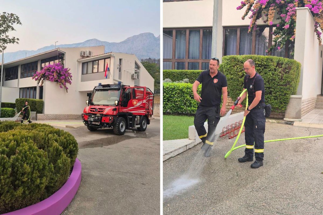 Učenike u Tučepima dočekalo čisto dvorište. Za sve su zaslužni vatrogasci