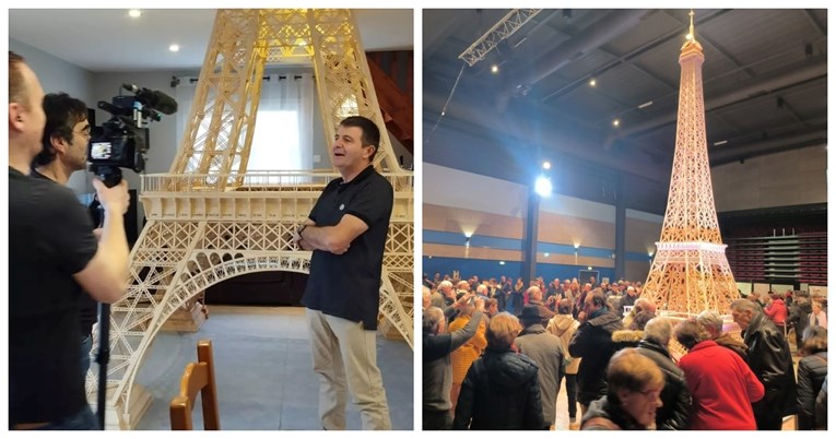 8 godina za Guinness slagao Eiffel od 700.000 šibica. Odbili ga, koristio krivu vrstu