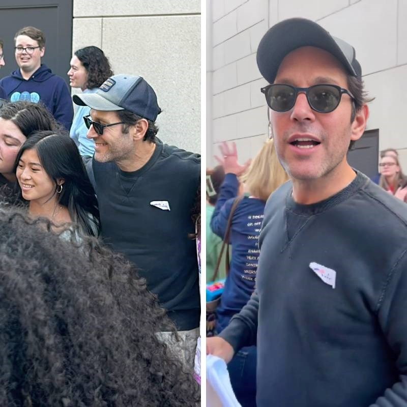 Paul Rudd iznenadio pojavom na biračkom mjestu u Pennsylvaniji, dijelio vodu