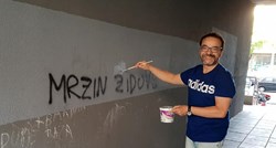 Netko je na zidu u Splitu napisao "Mrzim Židove". Umjetnik ga fino istrolao